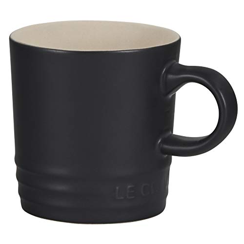Le Creuset Stoneware Espresso Mug, 3 oz., Licorice - color: Licorice, size: 3.4 Ounces