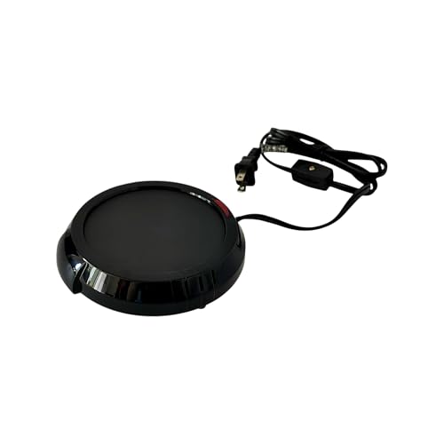 Hosley Black Electric Candle Warmer Large 5.4 Inch Diameter Ideal for Aromatherapy Home Office Dorm Rooms Hotels or Any Place that You Cannot Have an Open Flame