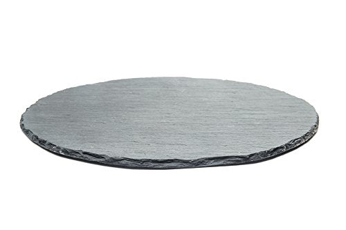 Fox Run 3808 Slate Cheese Board, Round Gray, 12 x 12 x 0.25 inches - style: Cheese Board, Round