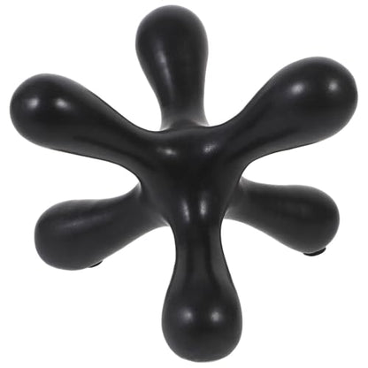 Lurrose Wear-Resistant Abstract Sculpture Craft Decor Modern Minimalist Geometric Figurine for Home Office Living Elegant Sturdy Decorative Accent for Table and Shelf Display
