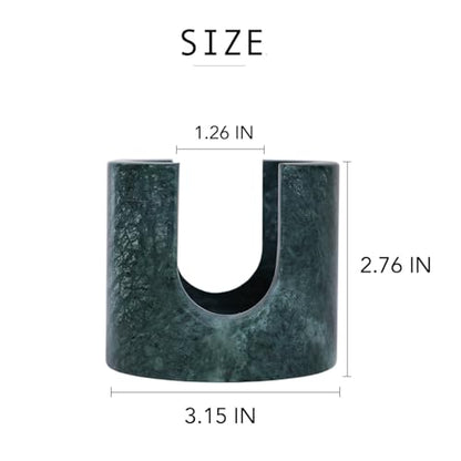 Marble Sponge Holder for Kitchen Counter Fast Drying Rack (India Green ) | Natural Stone Sponge Caddy for Sink Organizer, Durable, Easy to Clean, Non-slip Countertop Decor