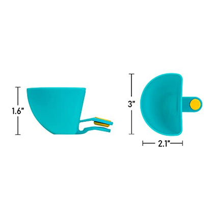 Dip Clip for Bowls Plates 4PCS Plastic Dip Clip Bowl Plate Holder Chip and Dip Serving Set Sauce Holder for Spice Tomato Sauce Salt Veggie Vinegar Ketchup Chips (4 Colors)