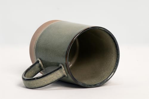 House Beautiful Versatile Modern Stoneware Mug Set – 17 oz, Set of 4 (Crafted Essence) - color: Crafted Essence