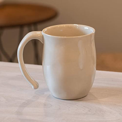 DEMDACO Warm Heart Ivory Stoneware Sisters Forever Heart Mug | Meaningful Coffee Mug for Cherished Relationship Reminders, Curved Handle, Comfy Grip, Hand-Thrown, Microwave-Safe - style: Sisters Forever