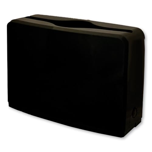 GEN Countertop Folded Towel Dispenser, 10.63 x 7.28 x 4.53, Black | Features a Spring-Loaded Base That Helps Keep Paper Towels Securely in Place, Ensuring a Consistent Fit