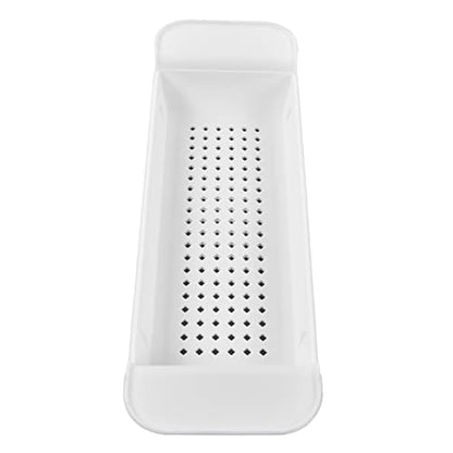 Expandable Bathtub Caddy Tray, PP Material, Adjustable Length, Ideal for Relaxing Baths and Organizing Toiletries (White) - color: White