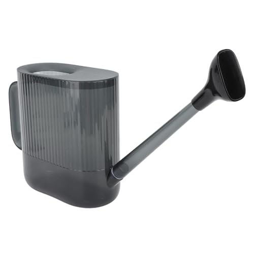 GLOGLOW Indoor Watering Can Garden Watering Can Long Spout 1.8L PP Water with Long Spout for Precise Root and Spraying for Home Garden Backyard Plants (Grey) - color: Gray