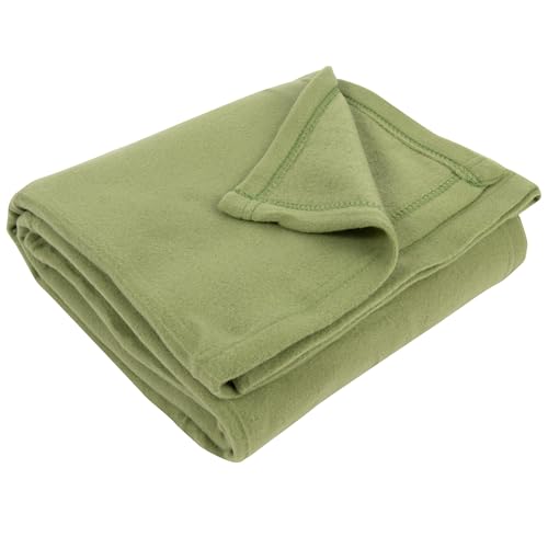 50x60 Throw Blankets, Ultra Soft Hypoallergenic Fleece Fall Throw Blanket for Livingroom, Couch, Chair, Bed, Fern Green - color: Fern Green