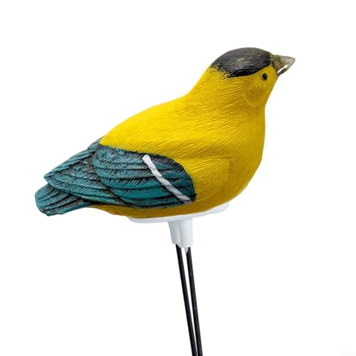 Decorative Bird Soil Moisture Meter With Singing Alarm, Automatic Sensor Plant Tester Indoor Potted Flowers And Garden Bonsai Care. Available In Red, Blue, Orange And Yellow(Yellow) - color: Yellow