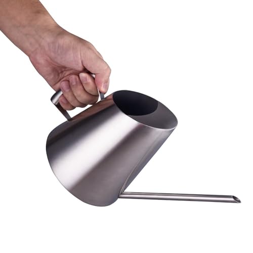 IMEEA Stainless Steel Indoor Watering Can with Long Spout Modern Watering Can for Small Indoor Plants, 50oz / 1.5L Maximum Capacity