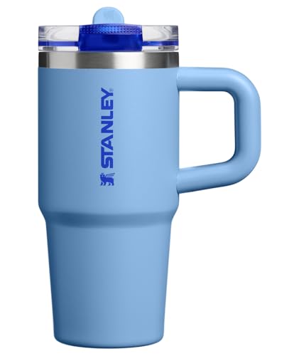 STANLEY Quencher ProTour Flipstraw Tumbler, 14 oz, Blue Sky | Built-In Straw & Handle | Cupholder Compatible for Travel | Leakproof Insulated Stainless Steel Cup | BPA-Free - color: Blue Sky, size: 14 Ounces