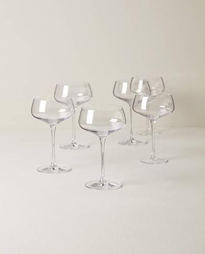 Lenox 897399 Tuscany Classics Angled Coupes, Set of 6 - style: Coupe Glasses