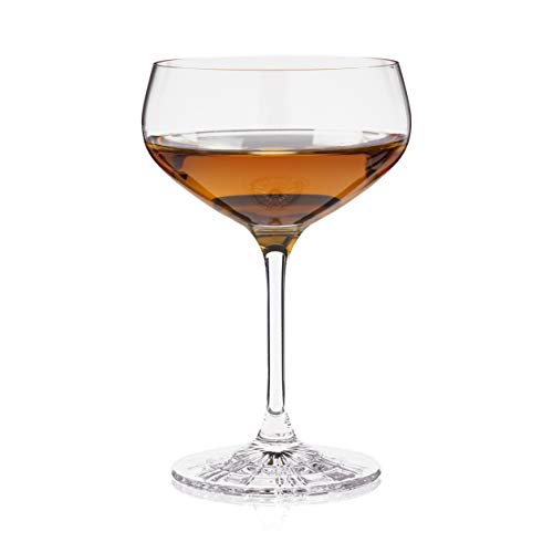 Spiegelau Perfect Coupette Glasses, Crystal Clear Cocktail Glasses, Elegant Glassware for Wedding Gifts, Anniversary, Housewarming, Home Bar, Hosting Essentials, 8.3 oz, Set of 4 - style: Coupette Glasses