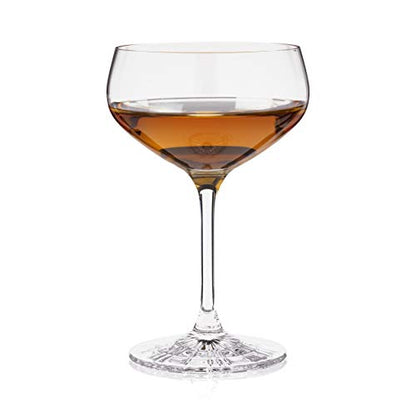 Spiegelau Perfect Coupette Glasses, Crystal Clear Cocktail Glasses, Elegant Glassware for Wedding Gifts, Anniversary, Housewarming, Home Bar, Hosting Essentials, 8.3 oz, Set of 4 - style: Coupette Glasses