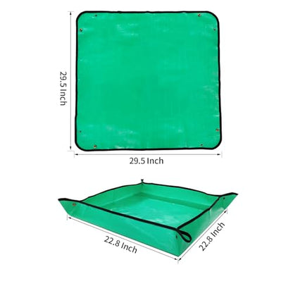 FANTIAN Potting Mat for Indoor Plant Transplanting, 29.5" X29.5" Waterproof Repotting Mat, Foldable Soil Change Mat Gardening Planting Mat - Gifts for Plant Lovers - size: 29.5" X 29.5"