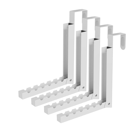 ZMBESUP Over The Door Hanger Folding Clothes Drying Rack, Folding Hanging Coat Rack for Indoor Laundry Room Compact Small Space Foldable Portable Clothing Hanger Hook Collapsible- 4 Pack (White) - color: White4