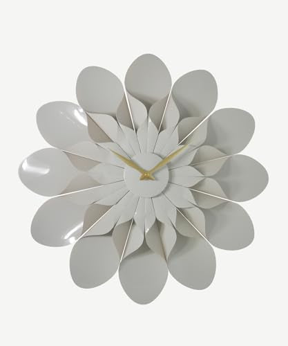 ARCHI Floro - The Blooming Elegance Grey Flower Wall Clock