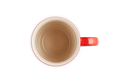 Le Creuset Stoneware Extra-Large Logo Coffee Mug, 20oz., Cerise - color: Cerise, size: 20 Ounces