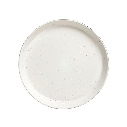 Sango 12-Piece Stoneware Dinnerware Set for 4, Modern White & Black Plates and Bowls Sets with Speckled Glaze, Durable Kitchen Ceramic Dish Set, Microwave & Dishwasher Safe Everyday Dishes, Stockholm - color: Black/White, size: 12-Piece Set