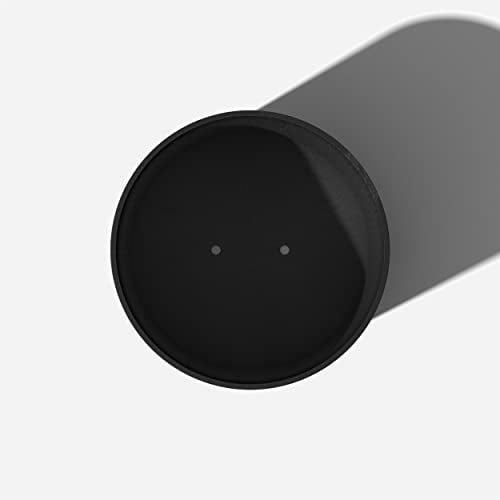 Veradek Round Black Plastic Planter Pots for Indoor/Outdoor Garden Use, with Drainage Holes, Suitable for Small to Large Succulent Plants, Flowers, Modern Interior Plants | Made From a Durable Plastic-Stone Composite With Pre-Drilled Drainage Holes. Moder