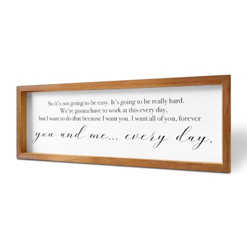 Inspirational Quotes Motivational Rustic Country Affirmations Decorative Wooden Framed Sign Encouragement Farmhouse Hanging Wall Decor Home Office Living Room Bedroom Kitchen Hallway Decoration - color: Multi931