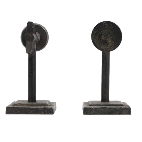 Creative Co-Op Bronze Arrow Shaped Cast Iron Bookends (Set of 2 Pieces) - color: Bronze