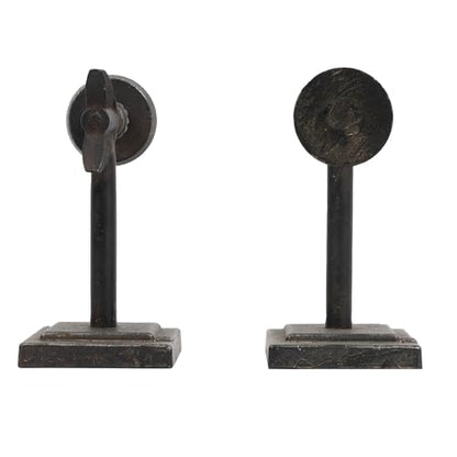 Creative Co-Op Bronze Arrow Shaped Cast Iron Bookends (Set of 2 Pieces) - color: Bronze