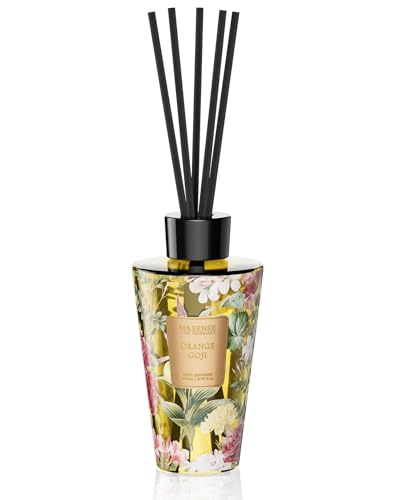 M&SENSE Reed Diffuser Set, Orange Goji, 8.79 oz Natural Essential Oil | Non-Toxic Organic, Long-Lasting Fragrance, Ideal for Living Room, Kitchen, Gifts for Women - color: Orange Goji