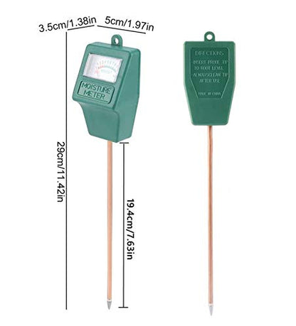 Soil Moisture Meter,Plant Hygrometer Moisture Sensor Plant Water Monitor for Potted Plants,Garden,Farm, Lawn(No Battery Needed) - color: Green