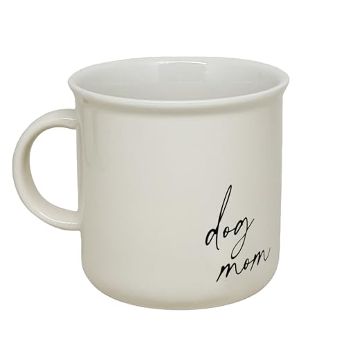 Sweet Water Decor Dog Mom Campfire Mugs - 11oz Cute Coffee Mugs for Hot & Cold Drinks - Dishwasher & Microwave Safe - Ceramic Travel Mug - Ideal and Tea Espresso Mug - style: Dog Mom - Neutral