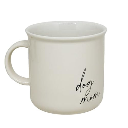Sweet Water Decor Dog Mom Campfire Mugs - 11oz Cute Coffee Mugs for Hot & Cold Drinks - Dishwasher & Microwave Safe - Ceramic Travel Mug - Ideal and Tea Espresso Mug - style: Dog Mom - Neutral