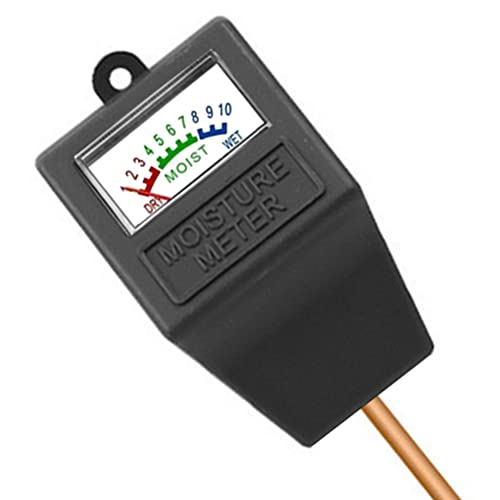 Soil Moisture Meter,Plant Hygrometer Moisture Sensor Plant Water Monitor for Potted Plants,Garden,Farm, Lawn(No Battery Needed)-Black - color: Black