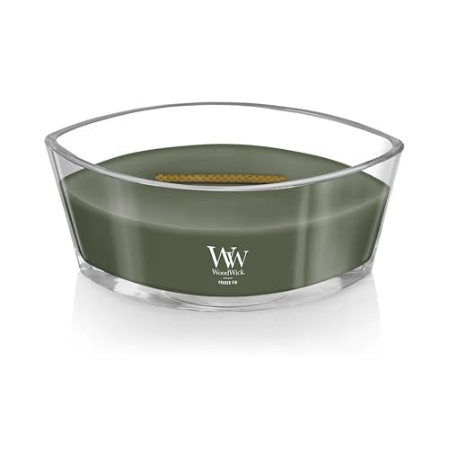 WoodWick Fraser Fir Holiday Candle Gifts for Women and Men, 16 oz Ellipse Candle with Crackling Wick - color: Fraser Fir, size: 16oz