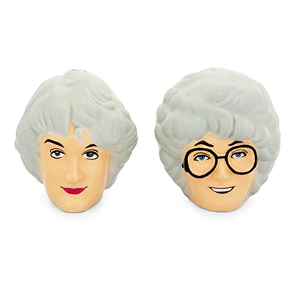 The Golden Girls Sophia and Dorothy Ceramic Salt and Pepper Shakers, Set of 2 | Spice Dispenser Canister Set, Home & Kitchen Decor For Dining Room | Nostalgic Cute Gifts And Collectibles