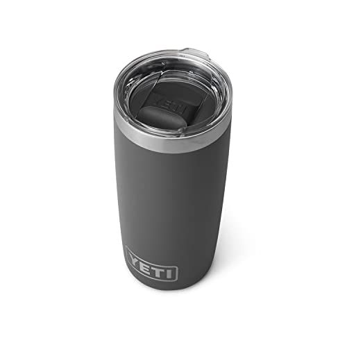 YETI Rambler 10 oz Tumbler, Stainless Steel, Vacuum Insulated with MagSlider Lid, Charcoal - color: Charcoal