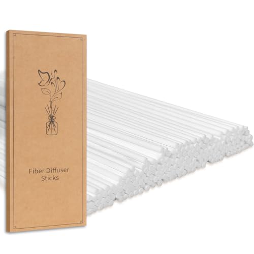 130Pcs Reed Diffuser Sticks-7.5Inch/3mm White Fiber Diffuser Sticks Essential Oil Aroma Diffuser Reeds Aroma Fragrance Refills (3mm X 19cm (130pcs)) - color: White Colors, size: 3mm x 19cm (130pcs)