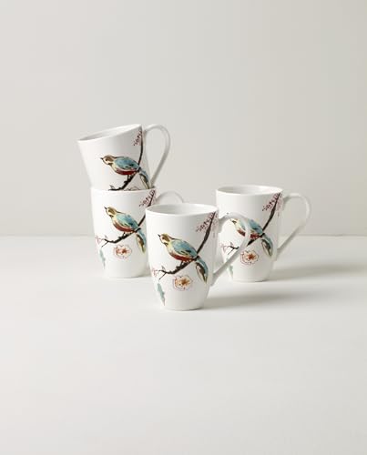 Lenox 897261 Chirp Mugs, Set of 4 - style: Mugs, Set of 4