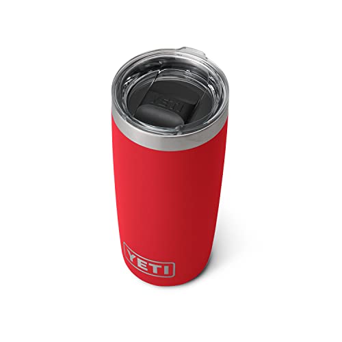 YETI Rambler 10 oz Tumbler, Stainless Steel, Vacuum Insulated with MagSlider Lid, Rescue Red - color: Rescue Red