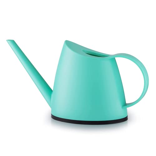 Small Indoor Plant Watering Can Long Spout 1.4L Pine Green | Long Spout Prevents Spills Fits 5 Potted Bonsais Ergonomic Grip Precise Control Stylish Nordic Vibe Decor - color: Pine Green