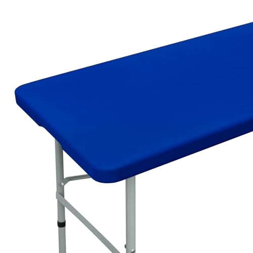 NEWISHER Fitted Rectangle Tablecloth 20 x 30 Inch Elastic Table Cloth | Blue Stretch Spandex Table Cover, Washable Polyester Top Cap Cover, Tablecloth for Dining Picnic Camping Indoor and Outdoor - color: Royal Blue, size: 30" x 20" (Rectangular)