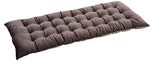Chaise Lounger Patio Cushion Rocking Chair Sofa Furniture Lounge Cushions Outdoor Indoor Thick Sun Lounger Swing Bench Cushion with Elastic Ties 45 L X 18 W, Brown - color: Brown, style: 45 L X 18 W