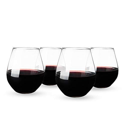 Spiegelau Authentis All Purpose Tumblers, Elegant Crystal Clear Stemless Glasses for Red and White Wines for Housewarming Gifts, Holiday Celebrations, Picnic, Home Bar, 22 oz, Set of 4 - style: XL tumbler