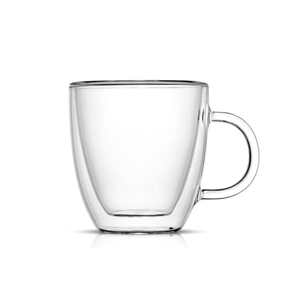 JoyJolt Savor Double Wall Insulated Glasses Espresso Mugs (Set of 2) - 5.4-Ounces - style: Espresso cups