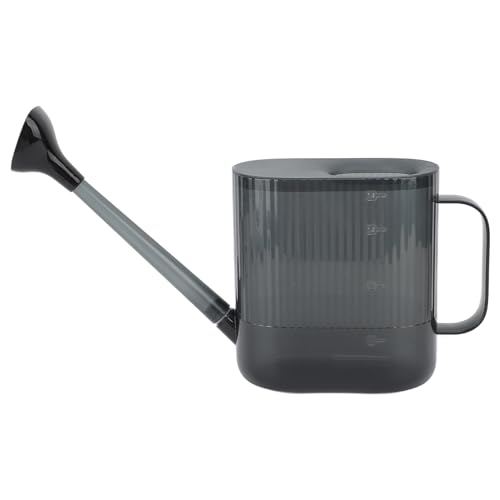 Tnfeeon Watering Can, Watering Cans Long Spout Design Wide Application for Garden Flower House Plants Home Backyard Villa Can, 1.8L Indoor Plants Garden Tools Long Spout Nan (Gray) - color: Gray