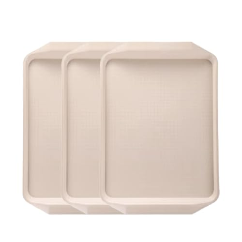 Boot Trays for Entryway 3 Pack Boot Tray Shoe Mat Tray for Garden, Bedroom, Entrance Area, Garage Shoe Tray,Khaki - color: Khaki