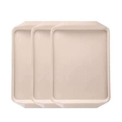 Boot Trays for Entryway 3 Pack Boot Tray Shoe Mat Tray for Garden, Bedroom, Entrance Area, Garage Shoe Tray,Khaki - color: Khaki