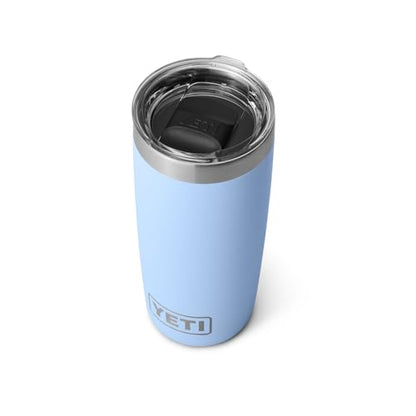 YETI Rambler 10 oz Tumbler, Stainless Steel, Vacuum Insulated with MagSlider Lid, Big Sky Blue - color: Big Sky Blue
