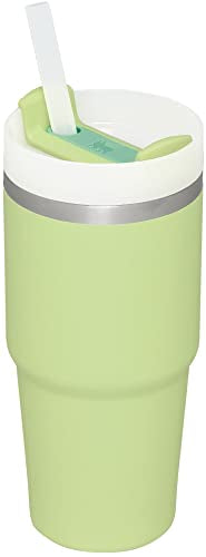 STANLEY Quencher H2.0 Tumbler with Straw 14 oz | Flowstate 3-Position Lid | Cup Holder Compatible for Travel | Insulated Stainless Steel Cup | BPA-Free | Citron - color: Citron, style: Classic