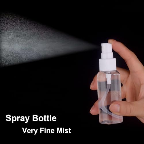 Spray Bottle, 2oz/50ml Small Plastic Fine Mist Spray Bottles, Mini Empty Travel Bottles with Funnels and Labels 20 Pack - size: 20pack-50ml-plastic