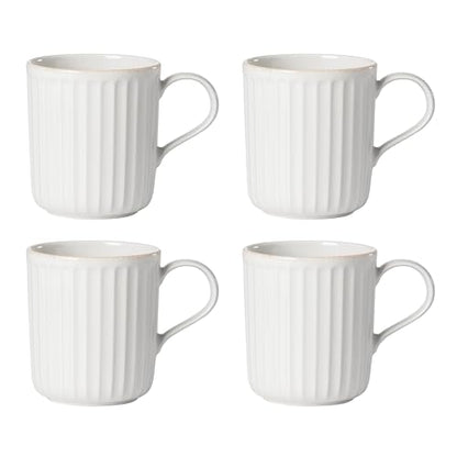 Lenox 893549 French Perle Scallop 4-Piece Mug Set - style: Mugs, Set of 4